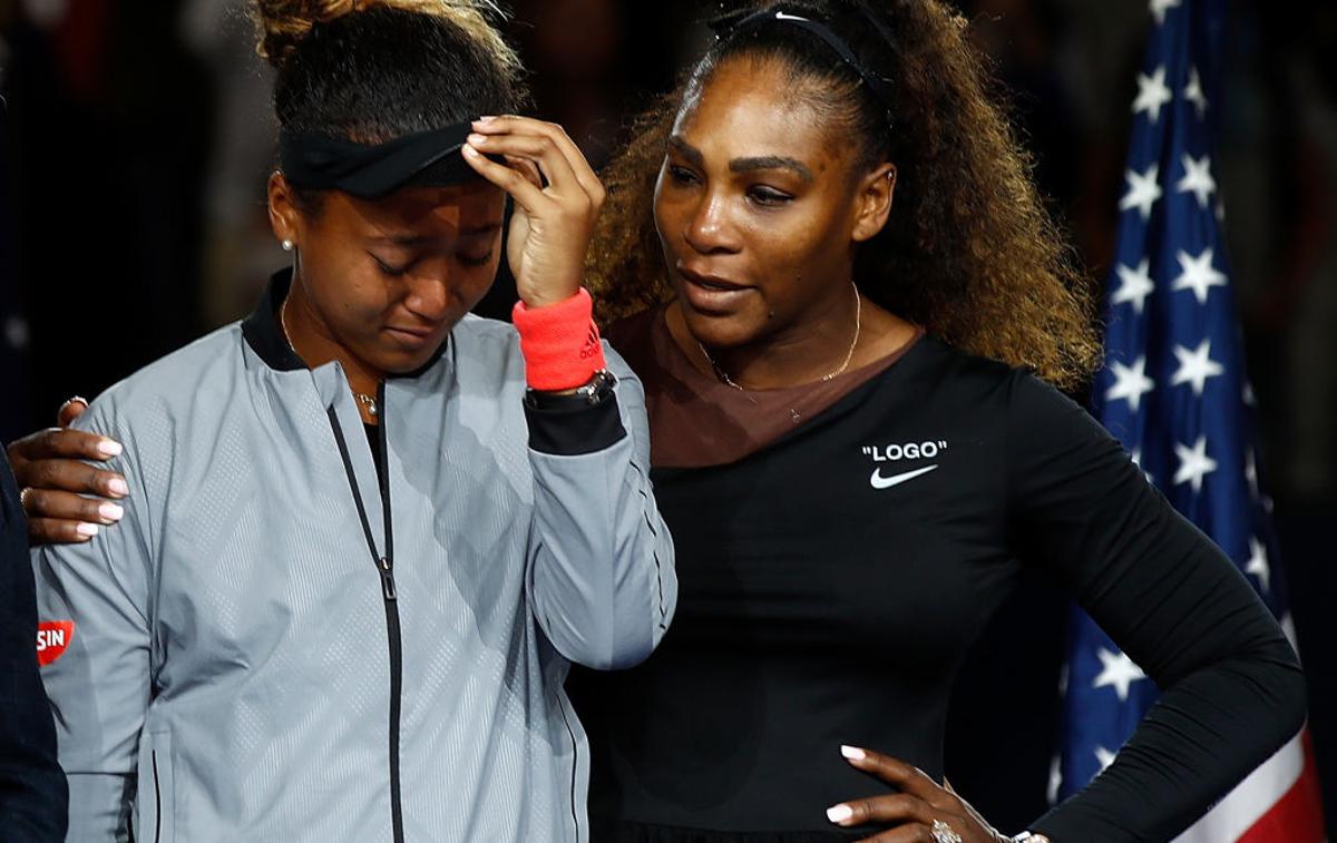 Naomi Osaka | Naomi Osaka je pri prvi zmagi na turnirju za grand slam (OP ZDA) doživela bridko izkušnjo, ko jo je ameriško občinstvo izžvižgalo. | Foto Gulliver/Getty Images