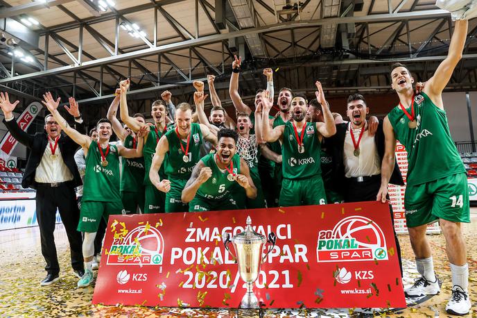 Krka Šentjur finale pokala Spar | Košarkarji Krke so pokalni zmagovalci. | Foto Vid Ponikvar