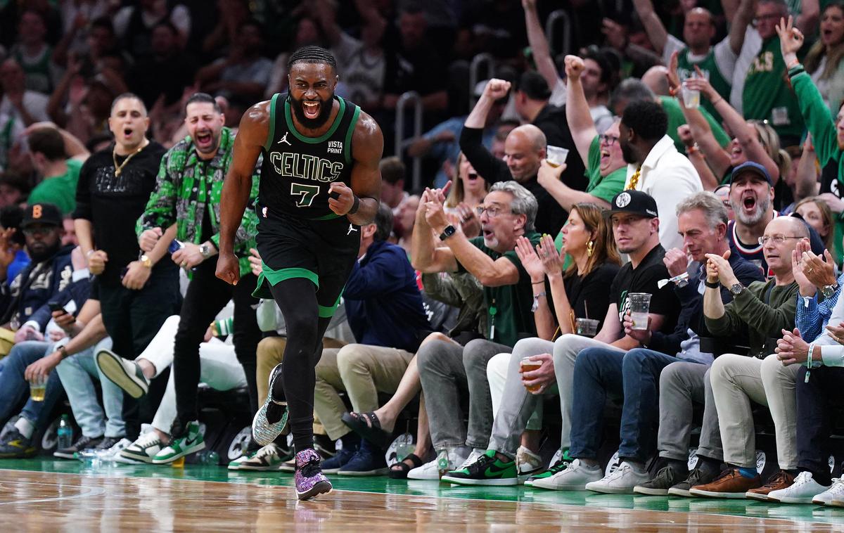 Boston Celtics Jaylen Brown | Jaylen Brown je k zmagi Bostona prispeval 40 točk. | Foto Reuters