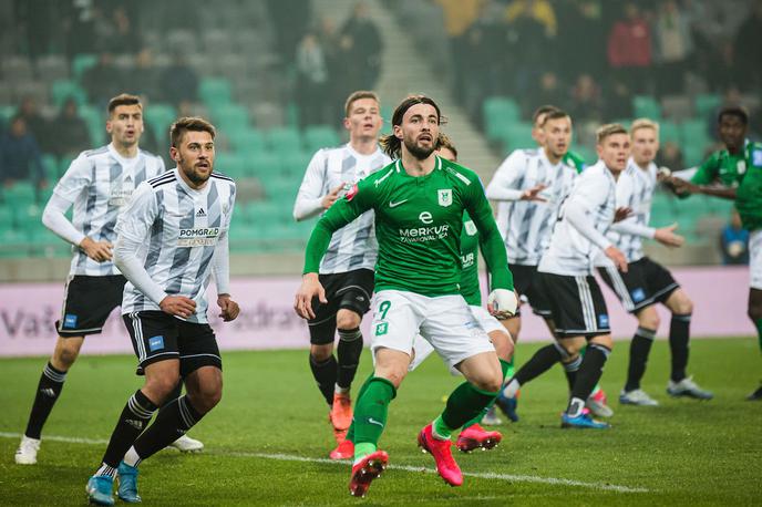 Olimpija Mura | Olimpija je v derbiju 25. kroga Prve lige Telekom Slovenije premagala Muro z 1:0. | Foto Grega Valančič/Sportida