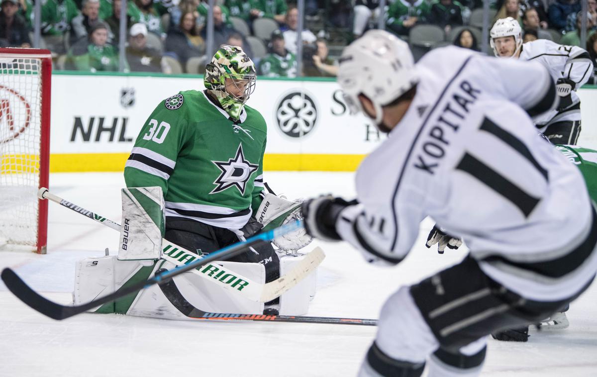 Anže Kopitar Dallas | Anže Kopitar je pomagal Kraljem do zmage na gostovanju v Dallasu. | Foto Reuters