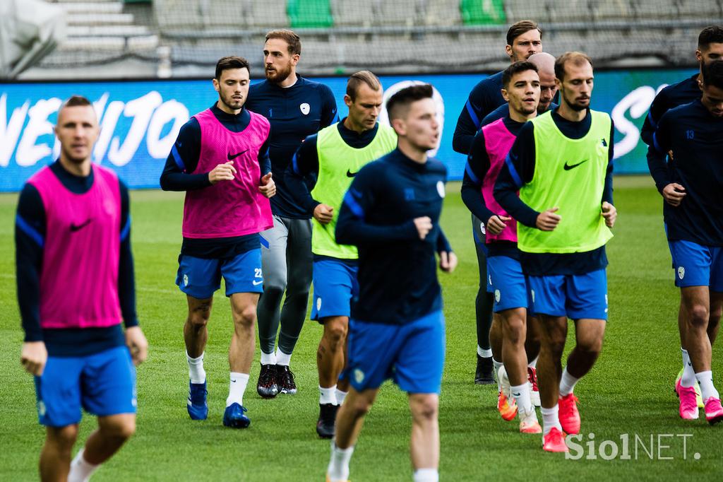 trening slovenske nogometne reprezentance, Stožice, San Marino