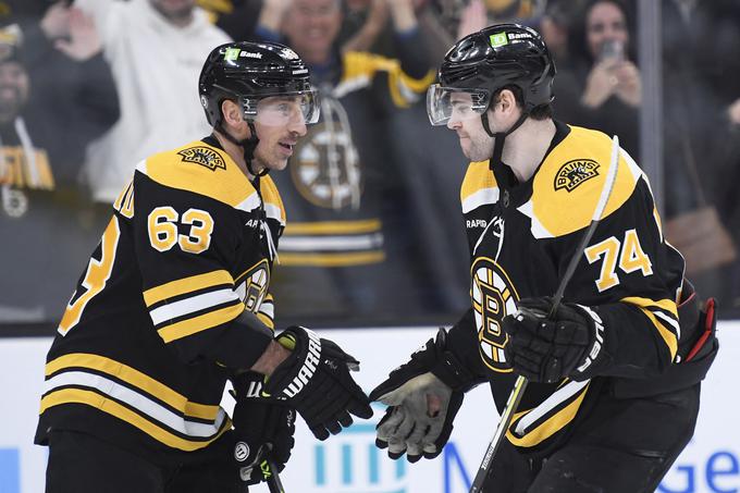 Brad Marchand in Jake DeBrusk | Foto: Reuters