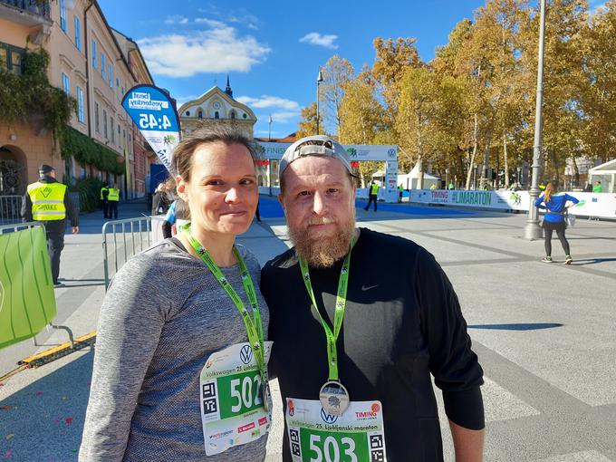 Stuart Lees je za svoj prvi maraton izbral Ljubljano. | Foto: Alenka Teran Košir