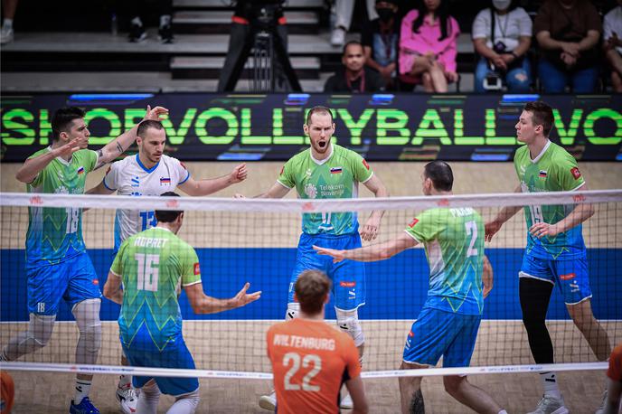 slovenska odbojkarska reprezentanca : Nizozemska, liga narodov | Slovenci se bodo v četrtfinalu zaključnega turnirja pomerili z Japonsko. | Foto Volleyballworld