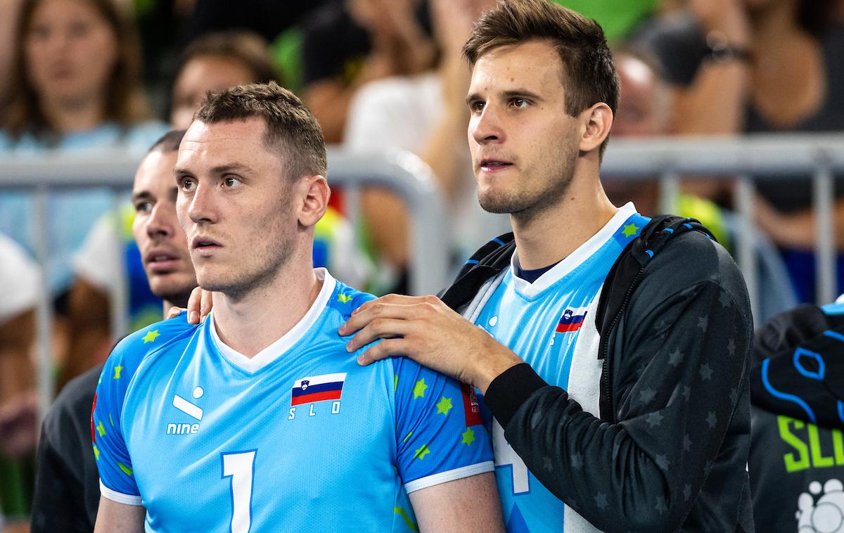 slovenska odbojkarska reprezentanca Iran Tonček Štern, Jan Kozamernik | Jan Kozamernik (desno) se zaveda, da Sloveniji ne bo lahko. | Foto Matic Klanšek Velej/Sportida