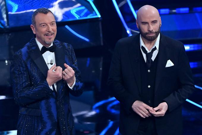 Voditelj Amadeus je priznal, da Travolta nad plesom ni bil videti navdušen. | Foto: Guliverimage