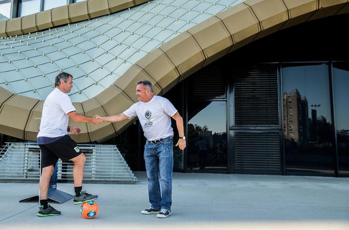 Židan se je junija letos v okviru priprav na evropsko srečanju v futsalu, ki ga bo prihodnje leto gostila Slovenija, srečal s Tomažem Kavčičem, trenerjem, ki ga je nekdanji selektor Srečko Katanec predlagal za svojega naslednika. | Foto: Vid Ponikvar