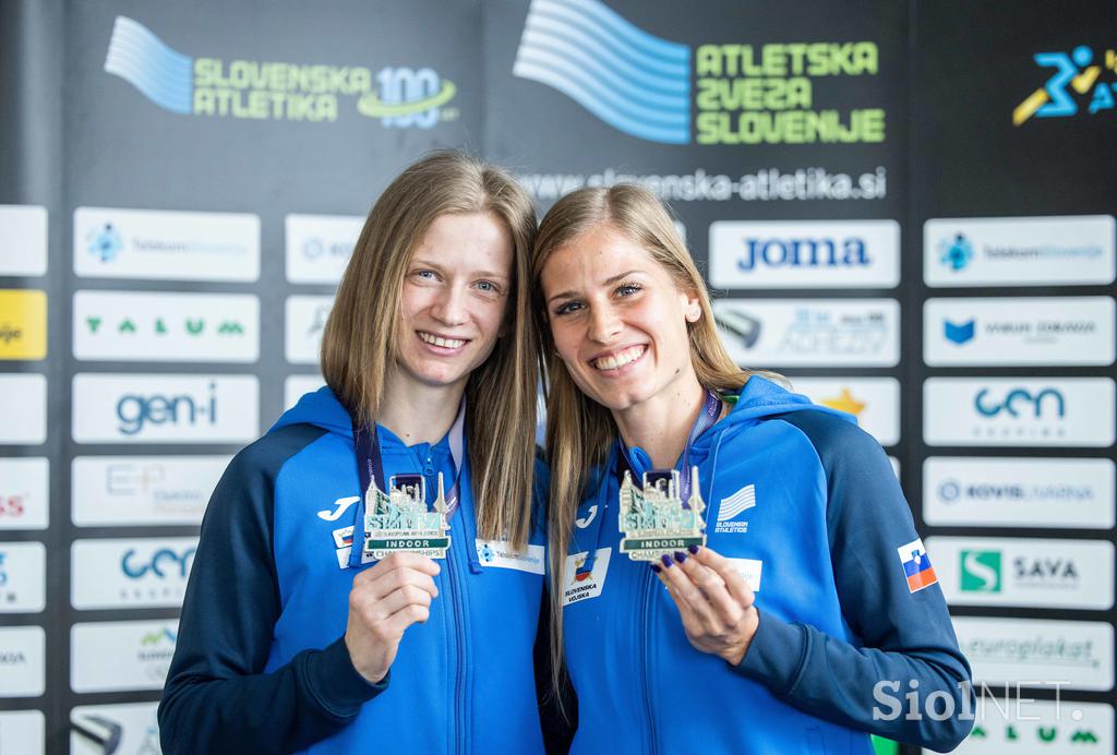 sprejem atletika Tina Šutej Anita Horvat