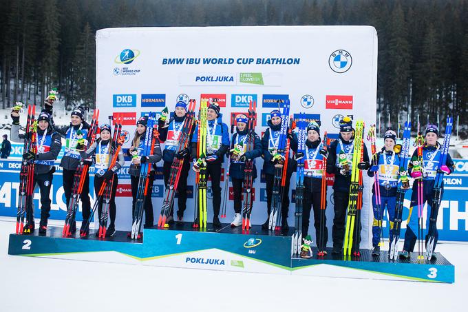 Pokljuka biatlon mešane štafete | Foto: Grega Valančič/Sportida