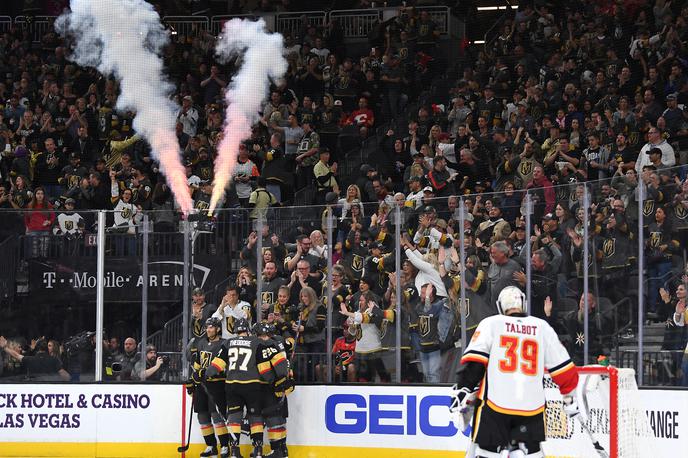 NHL Vegas Calgary | Zlati vitezi so prekinili niz treh zaporednih domačih porazov. | Foto Reuters