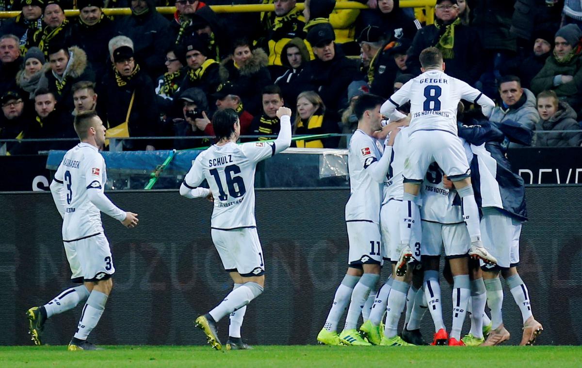 Hoffenheim | Hoffenheim je v zadnjih minutah šokiral Borussio Dortmund. | Foto Reuters