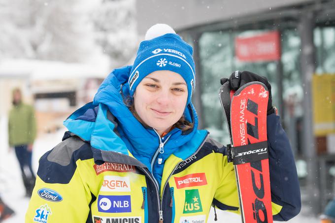 Anja Šešum se poslavlja od svetovne prvakinje. | Foto: Matjaž Vertuš