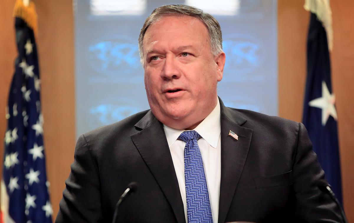 Mike Pompeo | Pompeo bo glede na program obisk v Sloveniji sklenil okoli 16. ure. V petek ga nato čakajo pogovori na Dunaju, v soboto pa še v Varšavi. | Foto Reuters