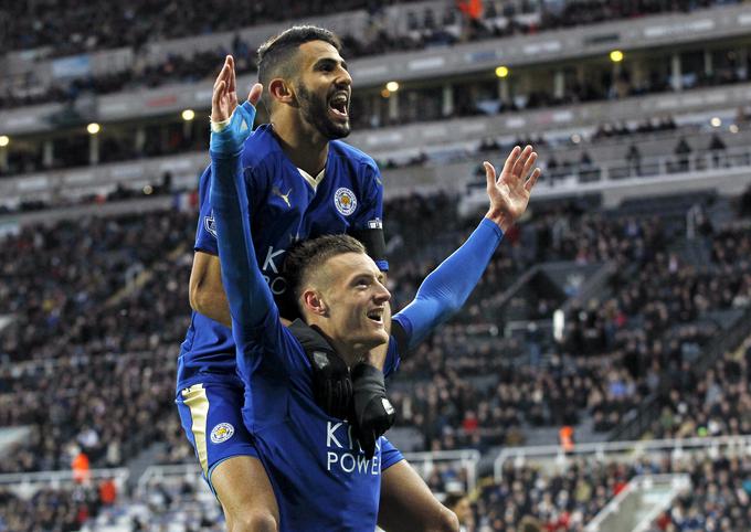 Ubijalski dvojec Jamie Vardy in Riyad Mahrez je v tej sezoni konkurentom nasul kar 40 zadetkov. | Foto: 