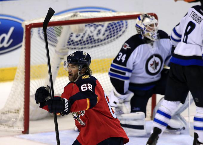 Jaromir Jagr bo tudi v prihodnji sezoni igral za Florida Panthers. | Foto: Guliverimage/Getty Images