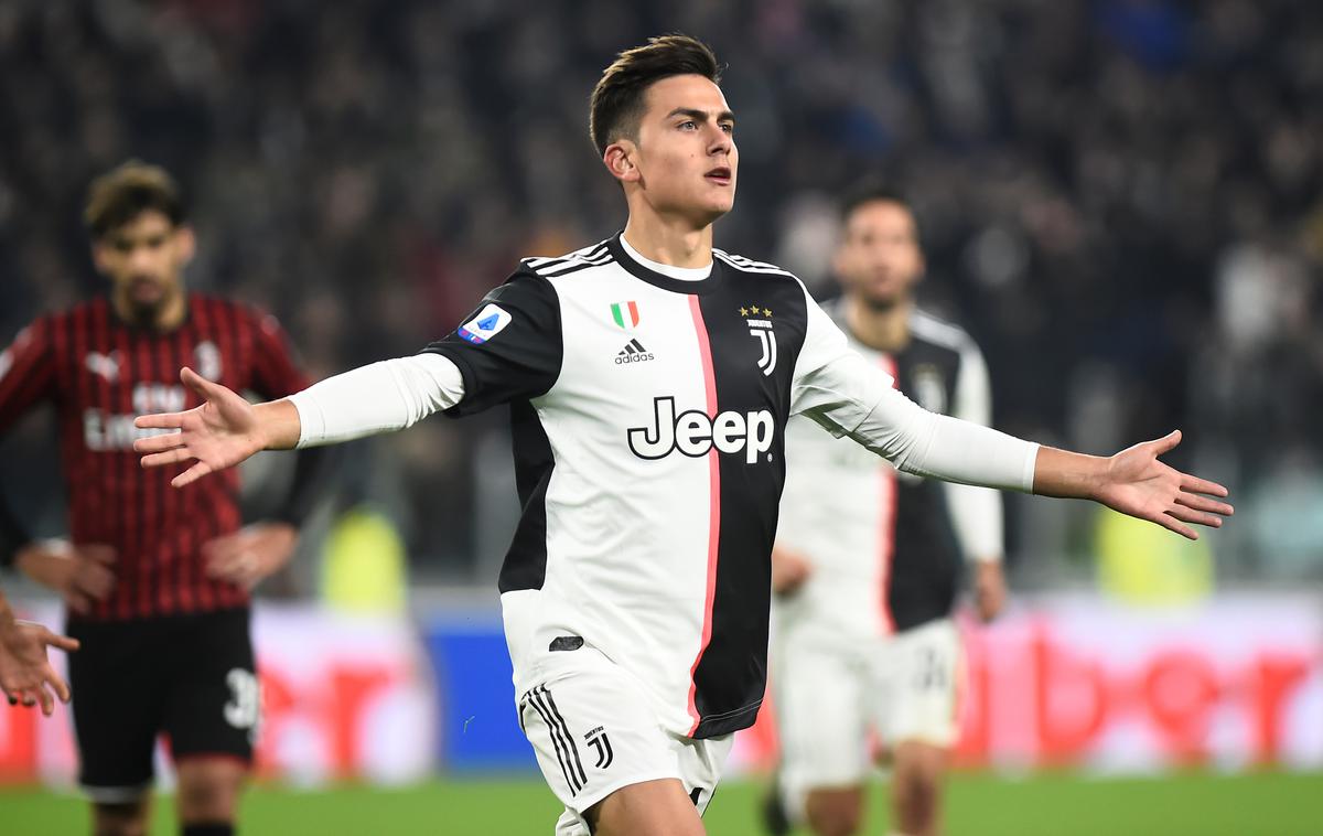 Paulo Dybala | Juventus je z zadetkom Paula Dybale premagal Milan in se vrnil na vodilni položaj.  | Foto Reuters