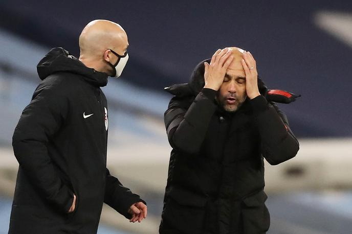 Josep Guardiola Manchester City WBA | Josep Guardiola je Manchester City zanesljivo popeljal v osmino finala lige prvakov, v angleškem prvenstvu pa mu ne gre najbolje, saj je še daleč od vrha. | Foto Reuters