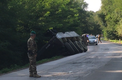 Patria končala v jarku #foto #video