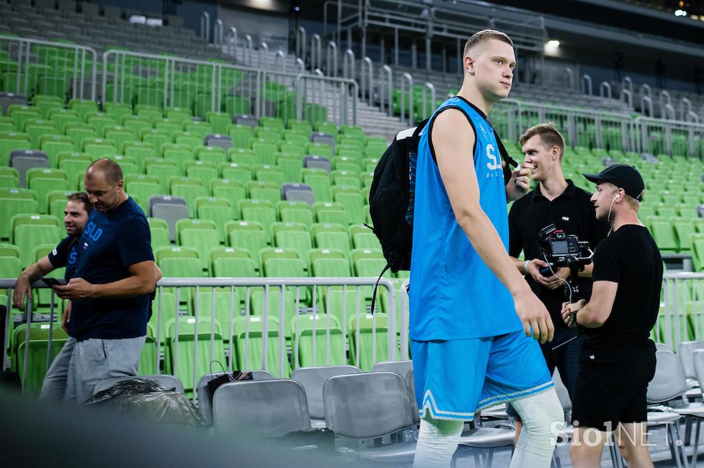 slovenska košarkarska reprezentanca trening