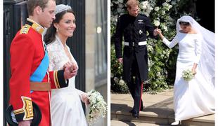 Poroka Harryja in Meghan v primerjavi s poroko Williama in Kate