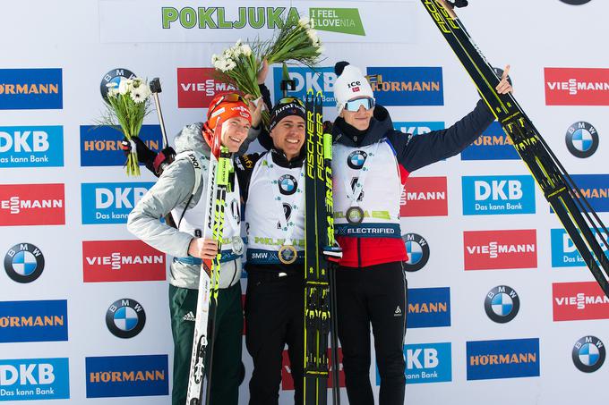 V nedeljo se je na Pokljuki najbolj smejalo Francozu. | Foto: Peter Podobnik/Sportida