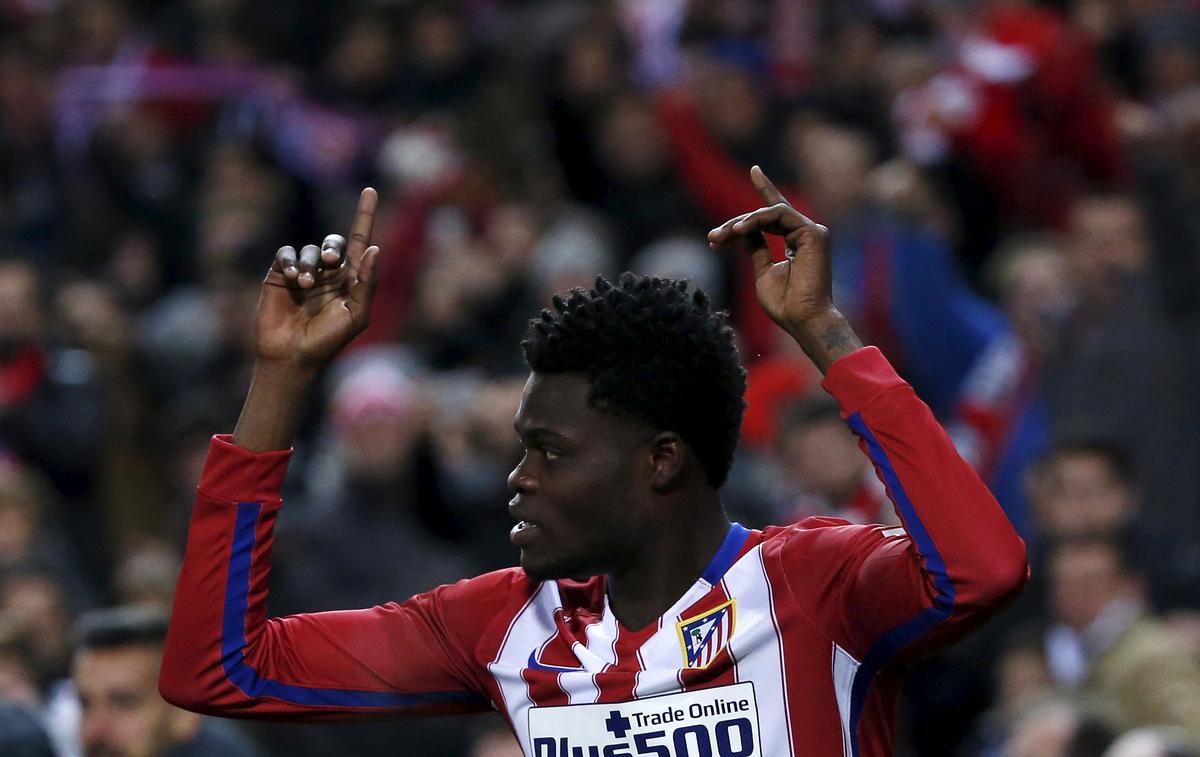 Thomas Partey Atletico | Ganec Thomas Partey je zapustil Atletico Madrid. Za 50 milijonov evrov ga je kupil Arsenal. | Foto Reuters