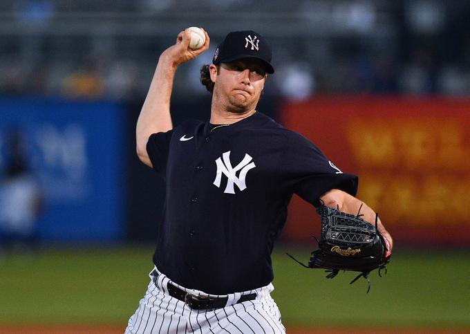 Eden najboljših podajalcev lige Gerrit Cole nosi opravo New York Yankees. | Foto: Getty Images