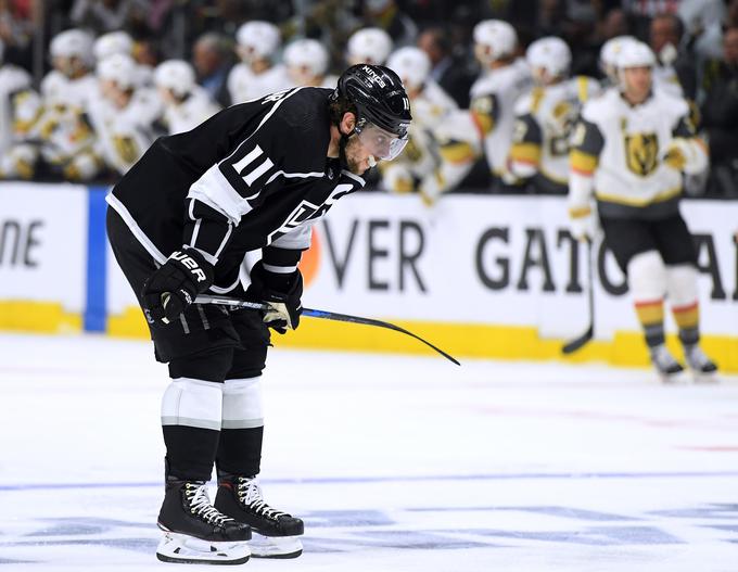 Anže Kopitar je v konferenčnem četrtfinalu obžaloval neučinkovitost. | Foto: Getty Images