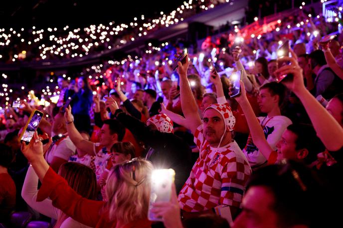 Hrvaška Slovenija rokomet | Dvoboj med Hrvaško in Slovenijo je spremljalo v zagrebški Areni okrog 15 tisoč gledalcev. | Foto Reuters