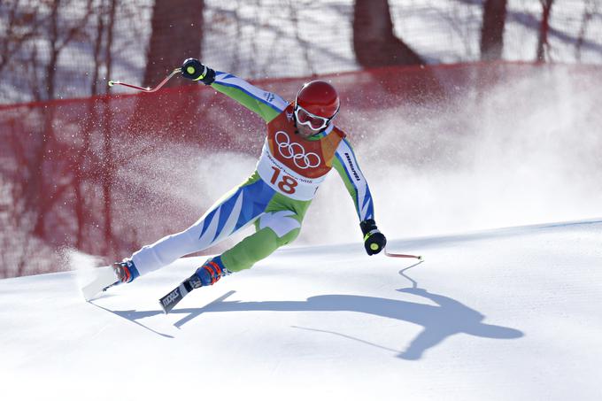 Martin Čater je bil z 19. mestom najboljši Slovenec na smuku. | Foto: Getty Images