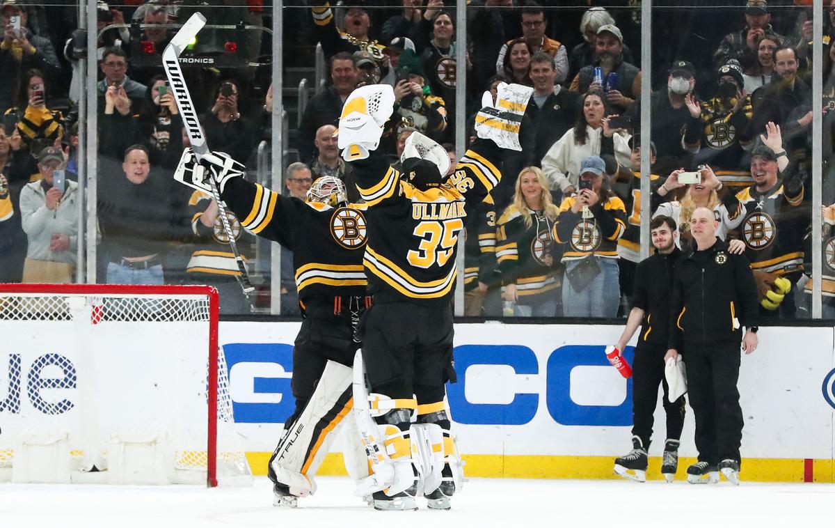 Boston Bruins | Hokejisti Boston Bruins so na domačem ledu s 4:2 premagali Monteral in si že nekaj krogov pred koncem rednega dela zagotovili nastop v končnici.  | Foto Guliverimage