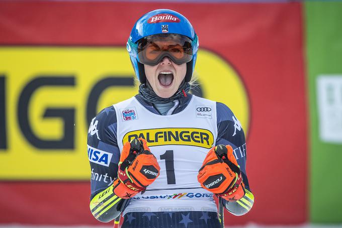 Mikaela Shiffrin Zlata lisica 2023 | Foto: Vid Ponikvar