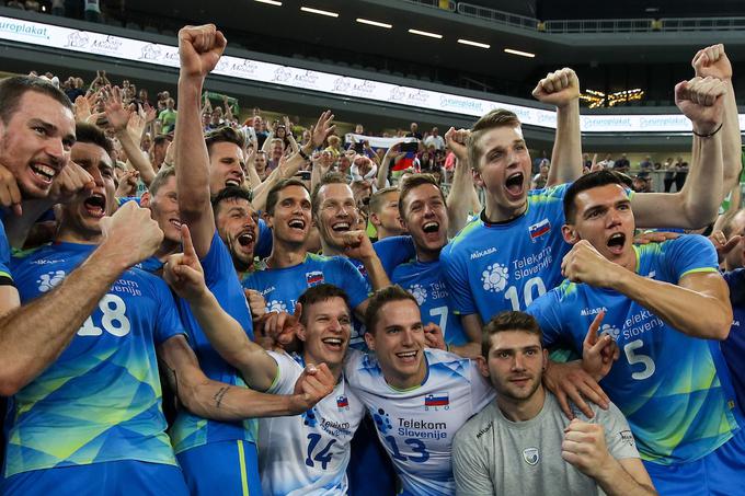 Veselje ob zgodovinskem uspehu je bilo nepopisno. | Foto: Morgan Kristan / Sportida