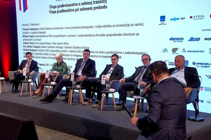 Slovensko-hrvaški forum v Opatiji | Sodelujoči na slovensko-hrvaškem forumu v Opatiji so poudarili pomen gradbenih projektov za gospodarski razvoj. | Foto STA