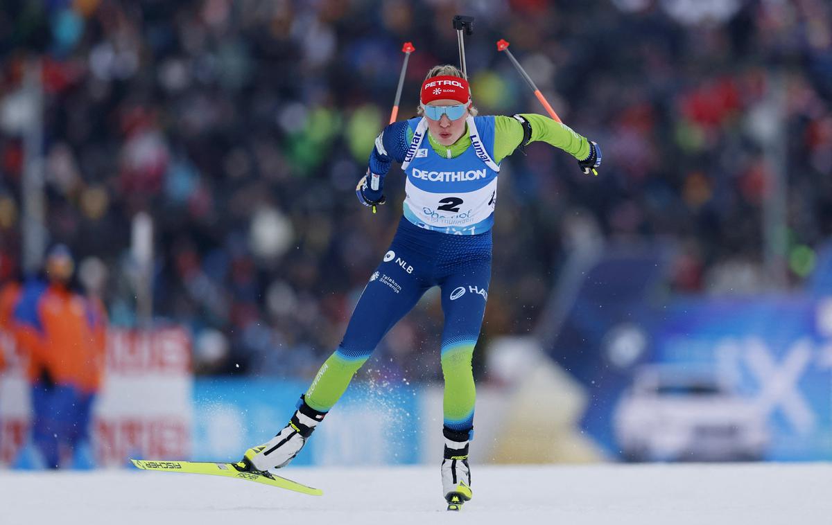 Anamarija Lampič | Slovenke so na preizkušnji štafet zasedle deseto mesto. | Foto Reuters