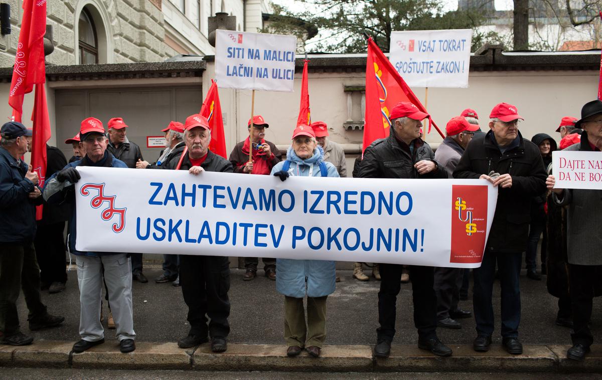 Pokojnine | V sindikatu se namreč zavzemajo, da bi povprečna pokojnina znašala 72 odstotkov povprečne plače, po zadnjih dostopnih podatkih pa povprečna pokojnina znaša 56,9 odstotka povprečne plače. | Foto Klemen Korenjak