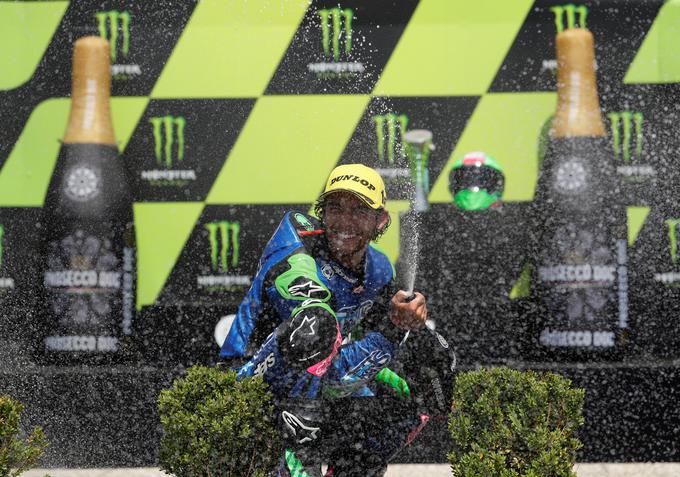 Enea Bastianini je z zmago prevzel vodstvo v razredu moto2. | Foto: Reuters