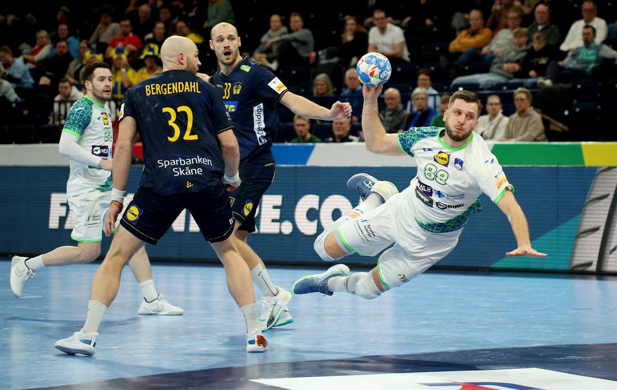 EHF Euro 2024: Slovenija - Švedska Aleks Vlah | Slovenci so izgubili proti branilcem naslova evropskih prvakov. | Foto Guliverimage