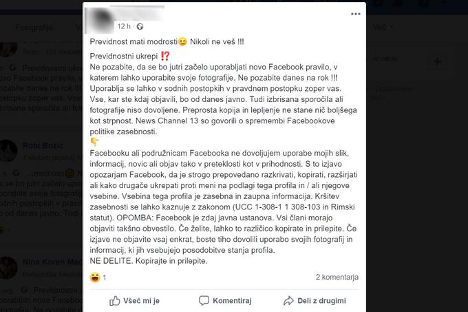 Besedilo je prevedeno iz angleškega jezika, in to zelo slabo. Najverjetneje gre za različico potegavščine, ki po spletu kroži že nekaj let in je bila z enim od prevajalnikov, kot je Google Translate, prevedena še v času, ko so takšna orodja delala precej več napak kot danes. Zaskrbljujoče je, da tega niso opazili, temveč so objavo brez kritične presoje delili tudi nekateri slovenski učitelji in profesorji. | Foto: Matic Tomšič / Posnetek zaslona