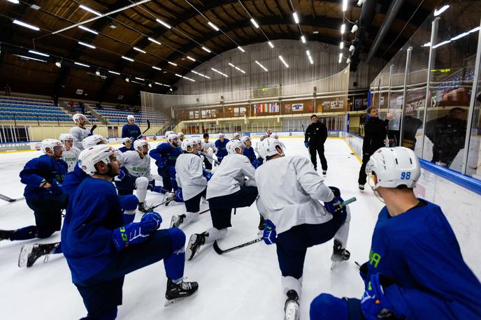 Edo Terglav, trening slovenska hokejska reprezentanca | Slovenska hokejska reprezentanca bo med četrtkom in soboto v prevetreni zasedbi igrala na turnirju na Madžarskem. | Foto www.alesfevzer.com