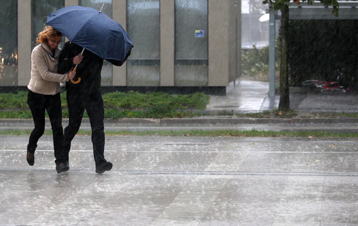 naliv | V drugem delu dneva bodo nastajale krajevne plohe in nevihte z močnimi sunki vetra.  | Foto Ana Kovač