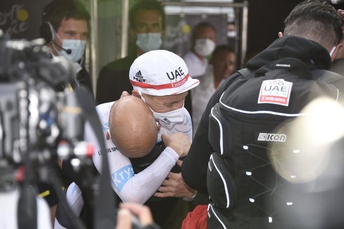 Menedžer ekipe UAE Joxean Matxin Fernandez (na fotografiji v objemu s Pogačarjem) se zaveda, da bo njihov glavni adut letos konkurenci precej bolj na očeh kot lani. | Foto: Guliverimage/Vladimir Fedorenko