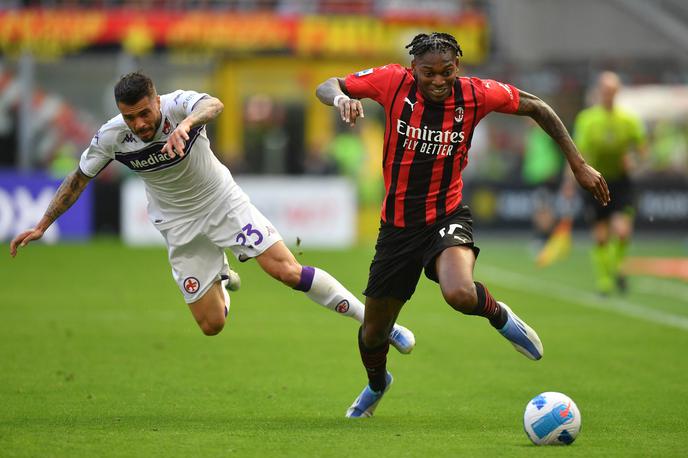 Rafael Leao AC Milan | Rafael Leao je zabil edini gol na tekmi za zmago AC Milana proti Fiorentini. | Foto Reuters