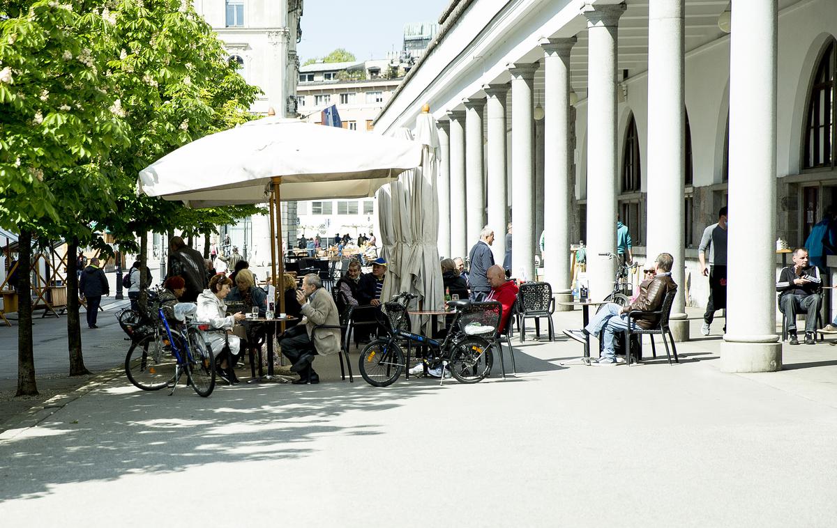 Ljubljana po sprostitvi ukrepov | Kolikšen odstotek populacije je bolezen že prebolel, bomo izvedeli v torek. | Foto Ana Kovač