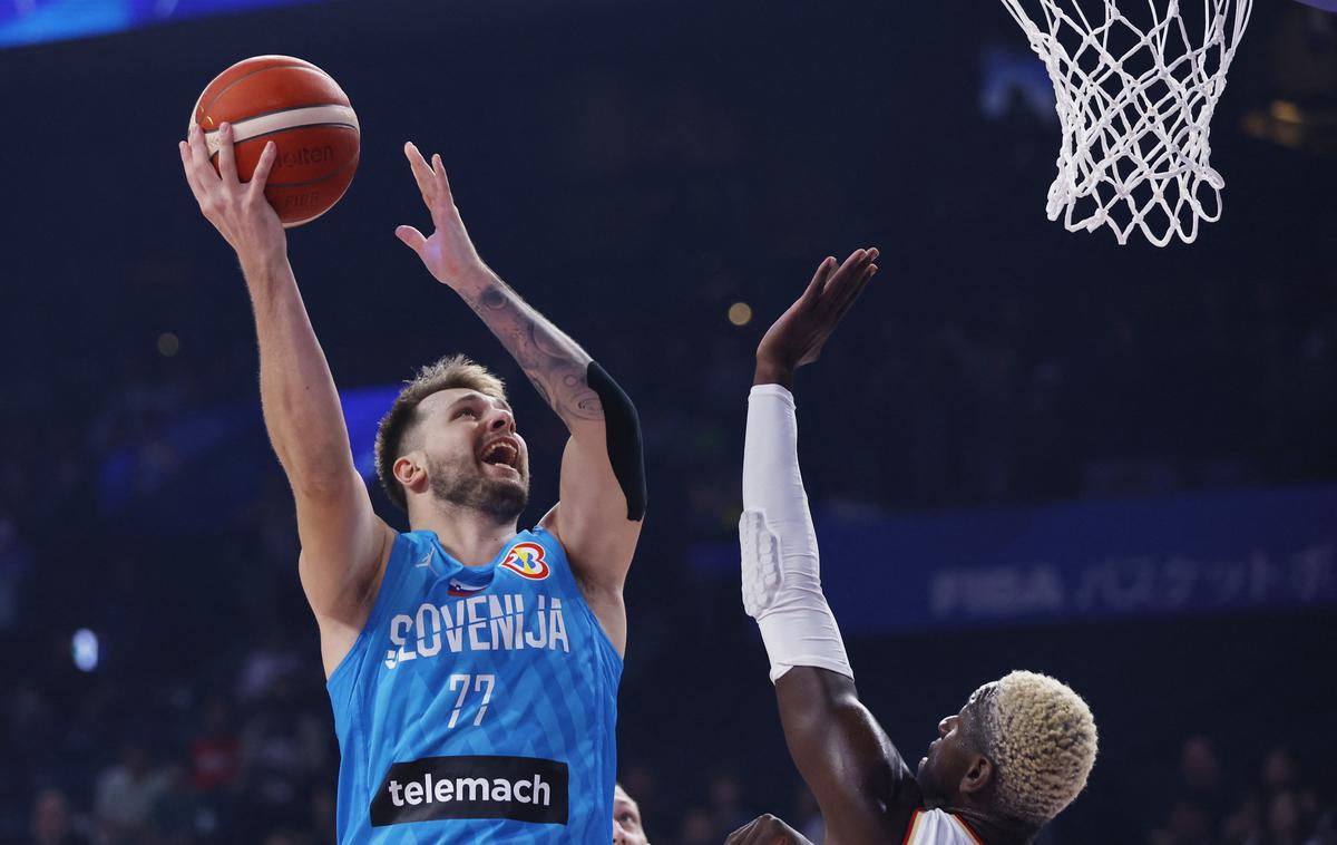 Luka Dončić | Luka Dončić je na dvoboju z Nemčijo malce zaostal za svojim povprečjem (dobrih 26 točk), s katerim je najboljši strelec svetovnega prvenstva. | Foto Reuters