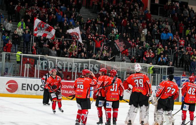 Železarji si želijo bučne podpore s tribun. | Foto: HDD Jesenice, Drago Cvetanovič