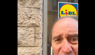 Bogataš pred Lidlom čakal na pretep: "Kje si zdaj?!" #video