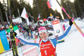 Biatlon Pokljuka zasledovalna tekma ženska