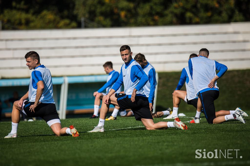 Slovenska nogometna reprezentanca Trening Brdo